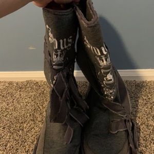 Juicy boots in gray size 7